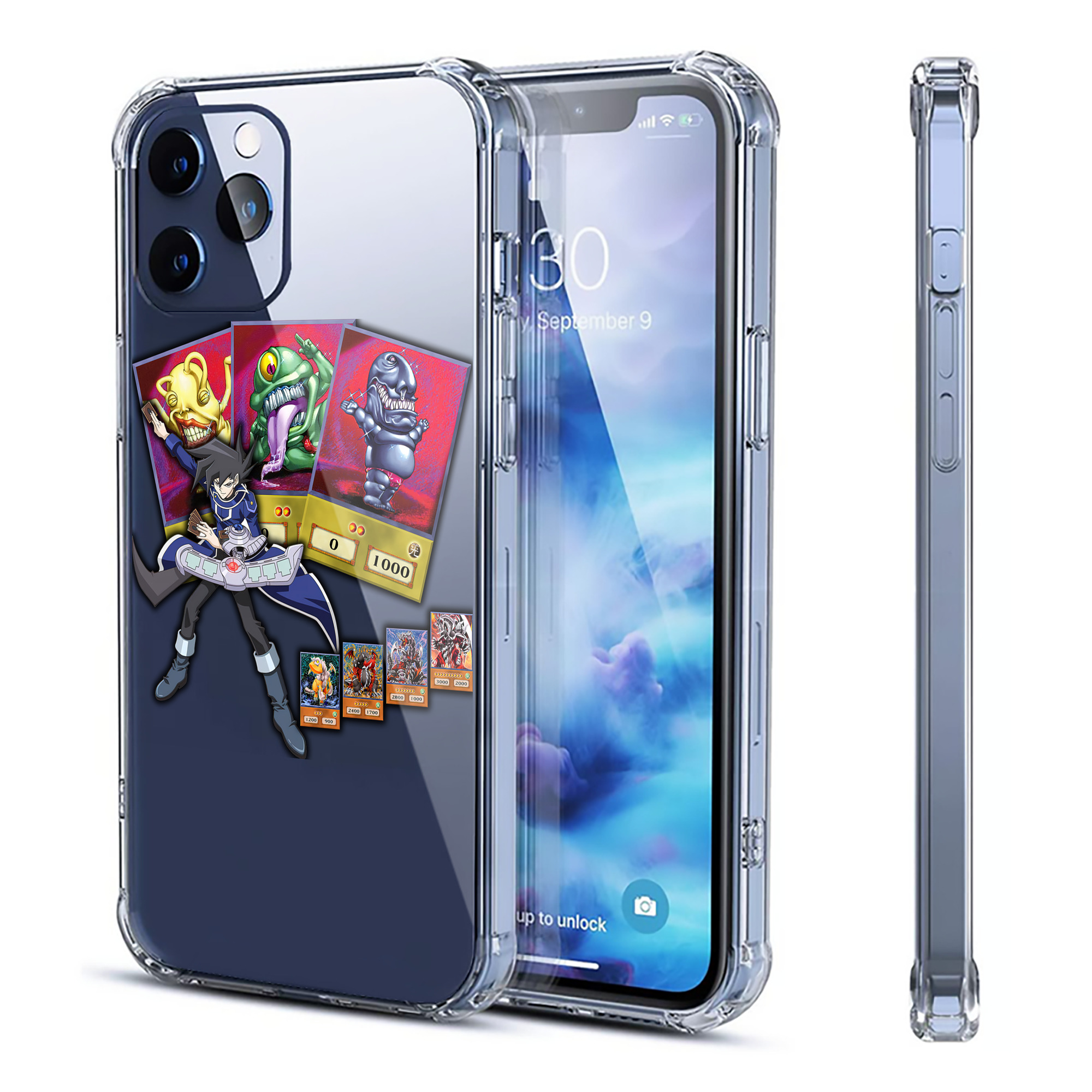 （画像用） 遊☆戯☆王 Yu-Gi-Oh! 【iPhone 12シリーズ対応】透明スマホケース（クリアソフトケース）